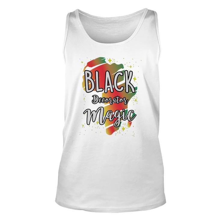 Black History Month Black Decorator Magic Proud African Job Title Tank Top