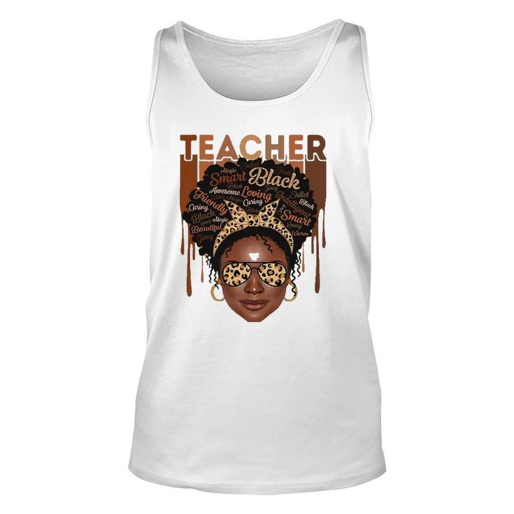 Black Woman Teacher Afro Smart African American Love Melanin Tank Top