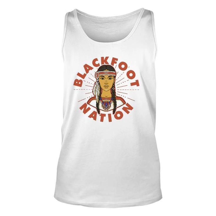 Blackfoot Nation Proud Native American Woman Blackfoot Tribe Tank Top