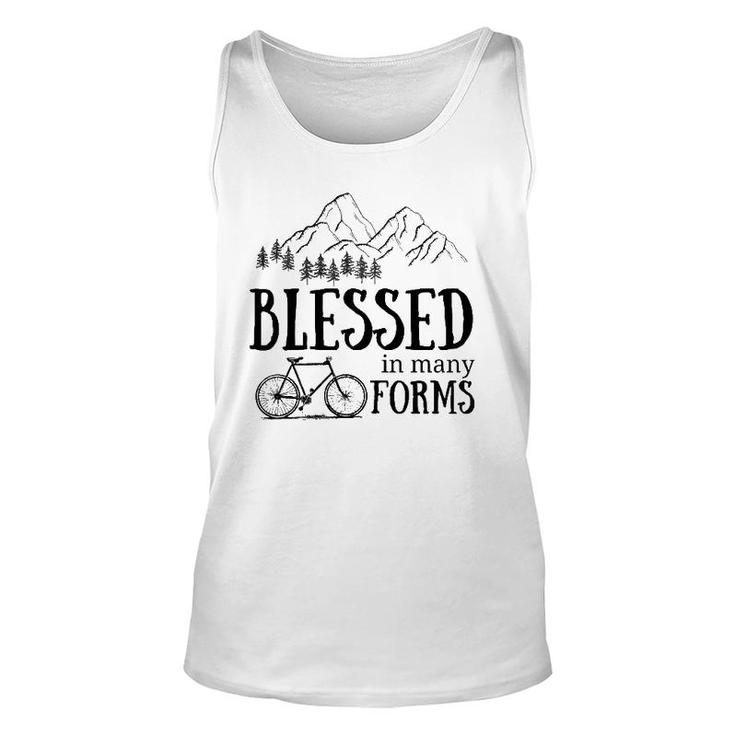 Blessed In Many Forms Bike  Unisex Tank Top