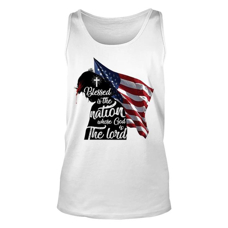 Blessed Is The Nation Whose God Is The Lord Unisex Tank Top