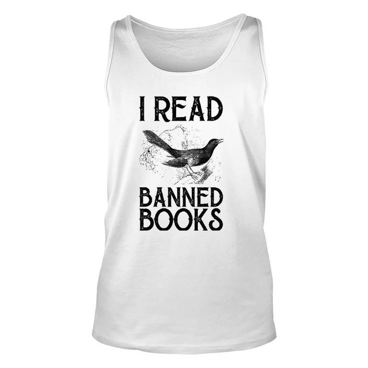 Book Lover's Vintage I Read Banned Books Reading Lovers Unisex Tank Top