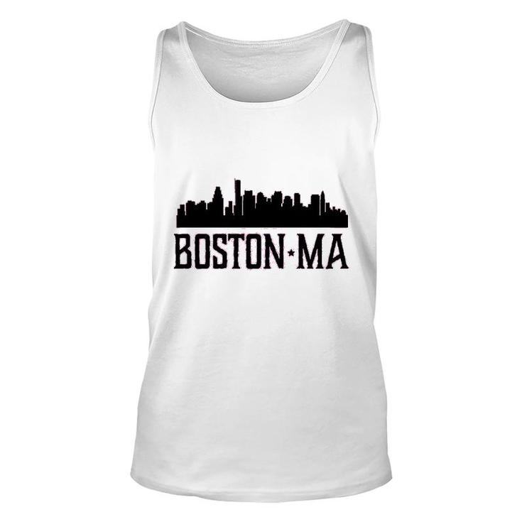 Boston Massachusetts Skyline City Unisex Tank Top