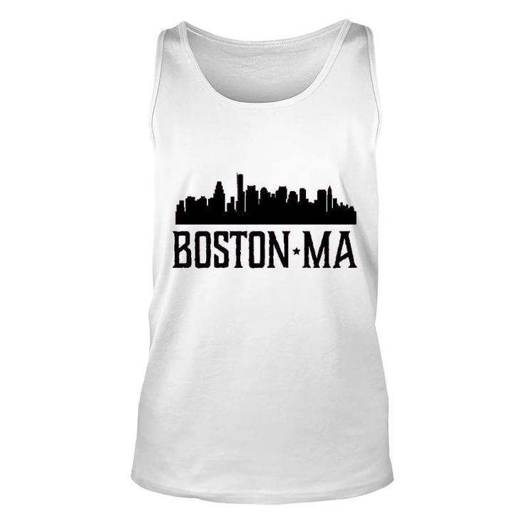 Boston Massachusetts Skyline Unisex Tank Top