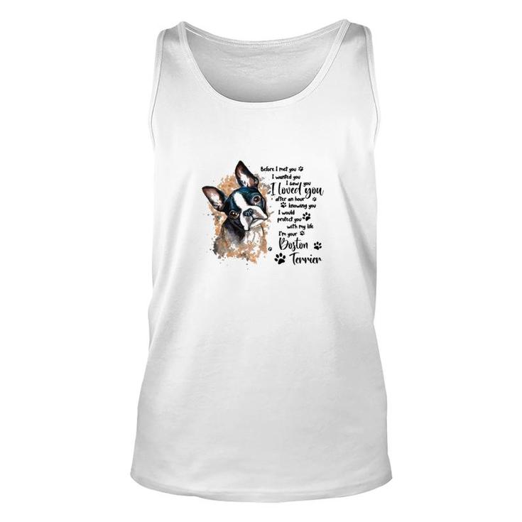 Boston Terrier Protect You Unisex Tank Top