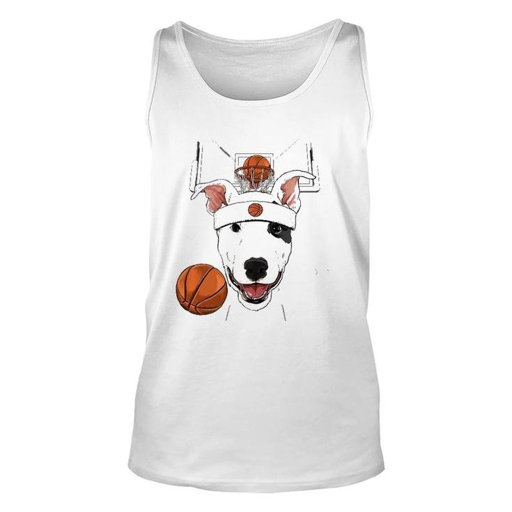 Bull Terrier Basketball Dog Lovers Basketball Player  Unisex Tank Top