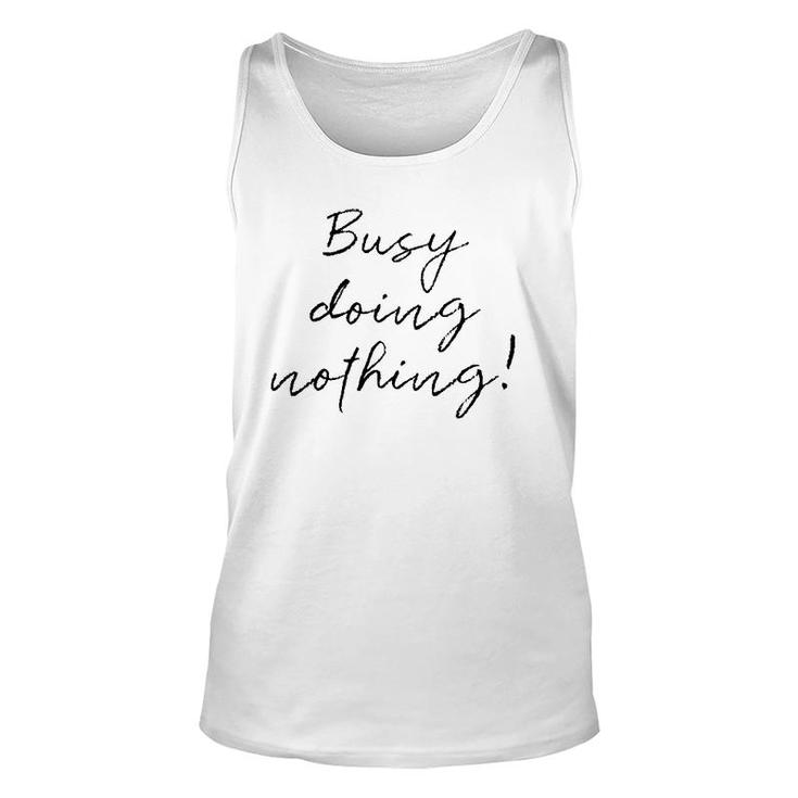 Busy Doing Nothing Vintage Unisex Tank Top