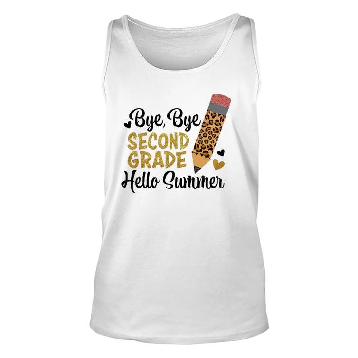 Bye Bye Second Grade Hello Summer Peace Out Second Grade Unisex Tank Top