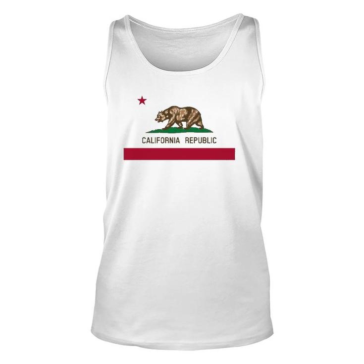 California 'Bear Republic' State Flag Unisex Tank Top