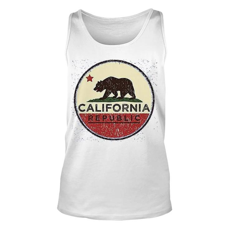California State Flag Republic Los Angeles Bear Unisex Tank Top