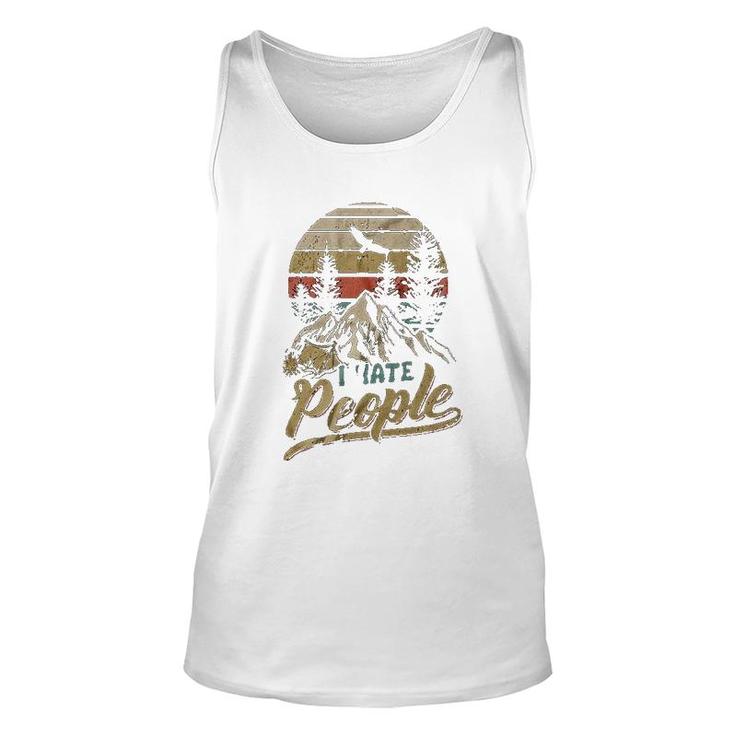 Camping I Hate People Camper Lovers Unisex Tank Top