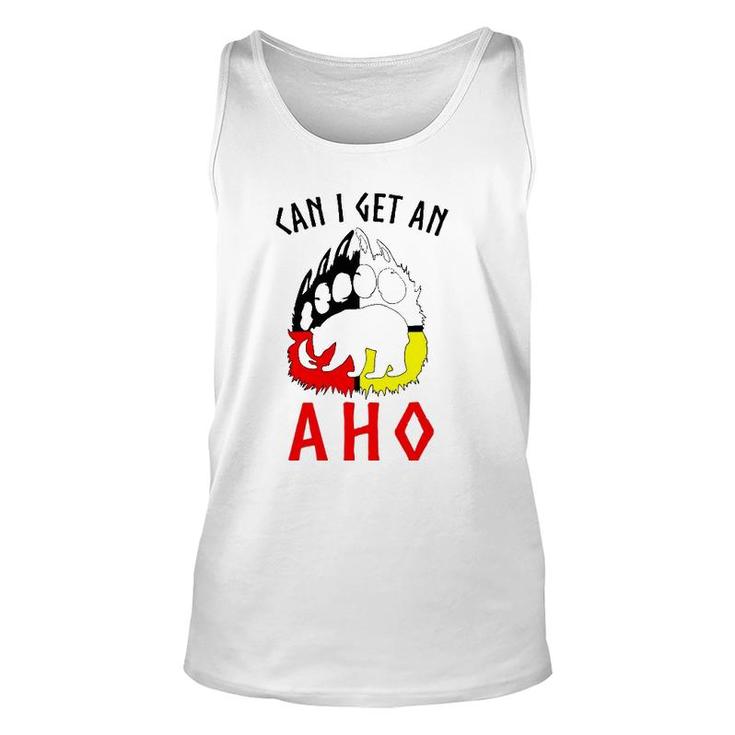 Can I Get An Aho Bear Paw Unisex Tank Top