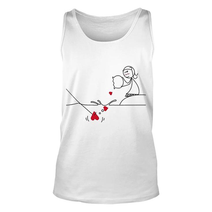 Catch My Heart Couples Funny Unisex Tank Top