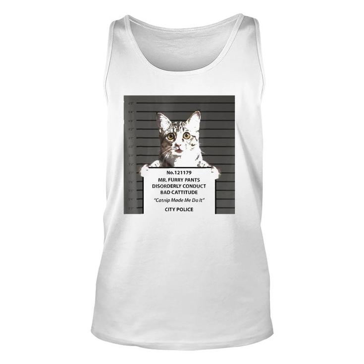 Catnip Cat Bad Cattitude Funny Cat Lover Kitten Gift Unisex Tank Top