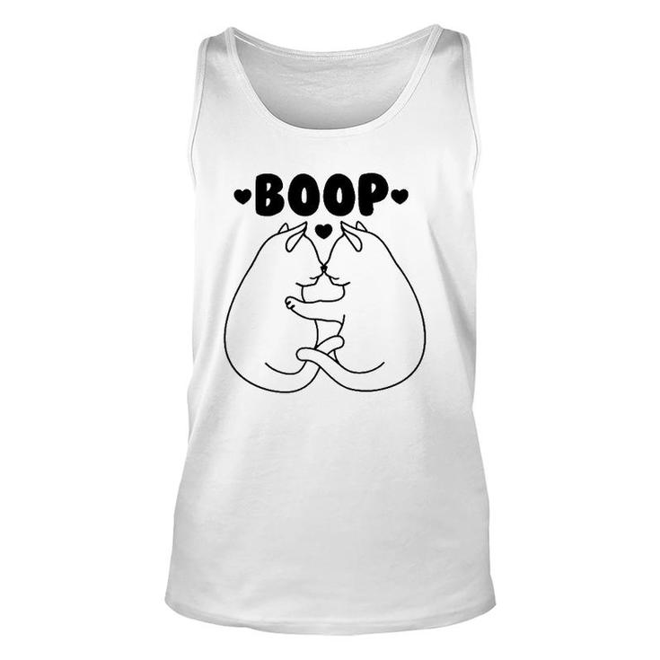 Cats Booping Noses Funny Cat Boop Unisex Tank Top
