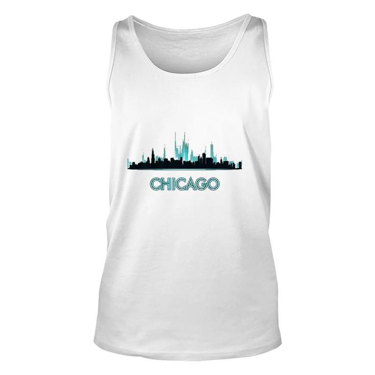 Chicago Skyline Windy City Lovers Nice Souvenir Premium Tank Top