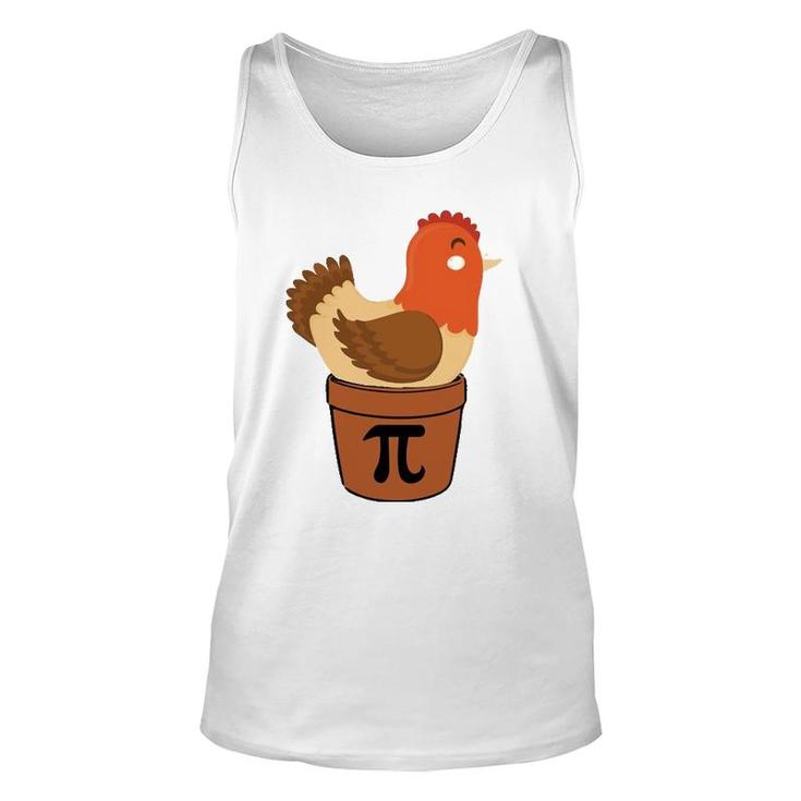Chicken Funny Maths Engineer Nerd Birthday Gift Pi Day Unisex Tank Top