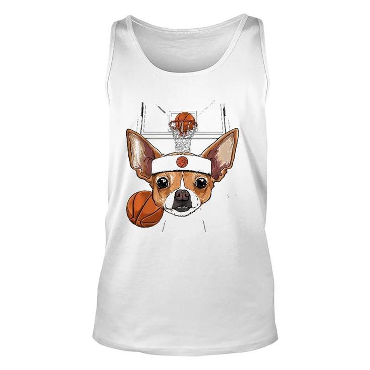 Chihuahua Basketball Dog Lovers Basketball Player  Unisex Tank Top