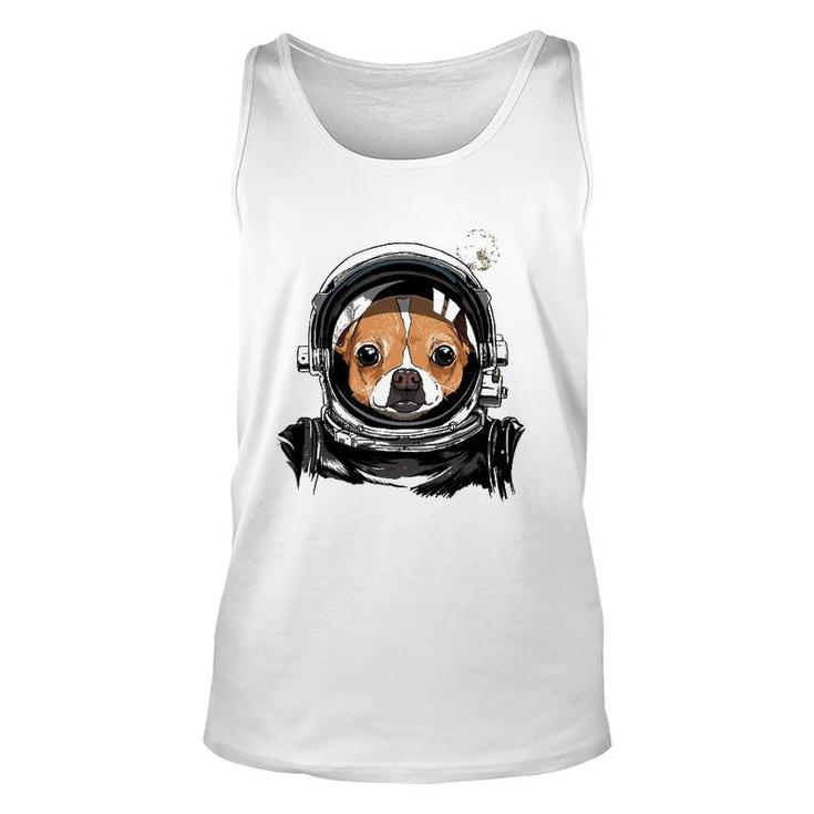 Chihuahua Dog Astronaut Space Exploration Astronomy Lover Unisex Tank Top