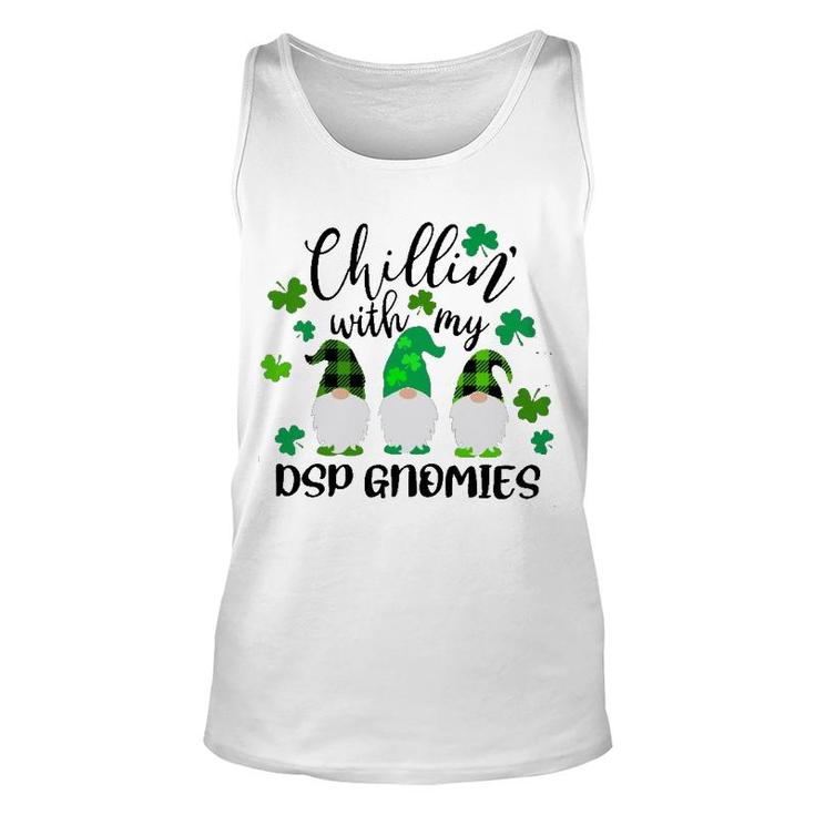 Chillin With My Dsp Gnomies St Patricks Day Unisex Tank Top