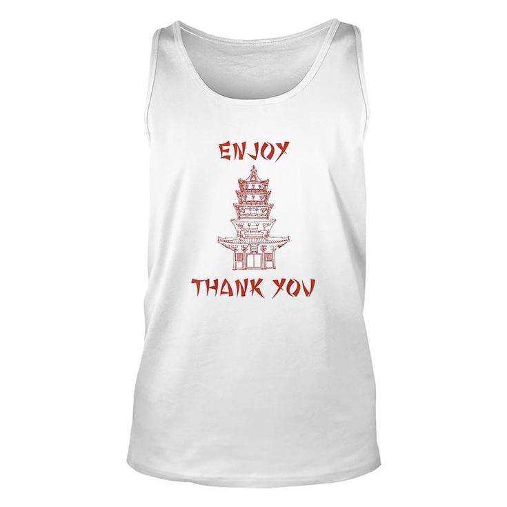Chinese Food Take Out Box Costume Chinese Red Unisex Tank Top