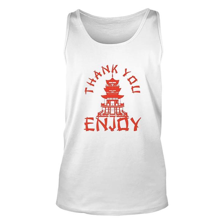 Chinese Take Out Thank You Enjoy Food Asian Chinese Takeout Unisex Tank Top