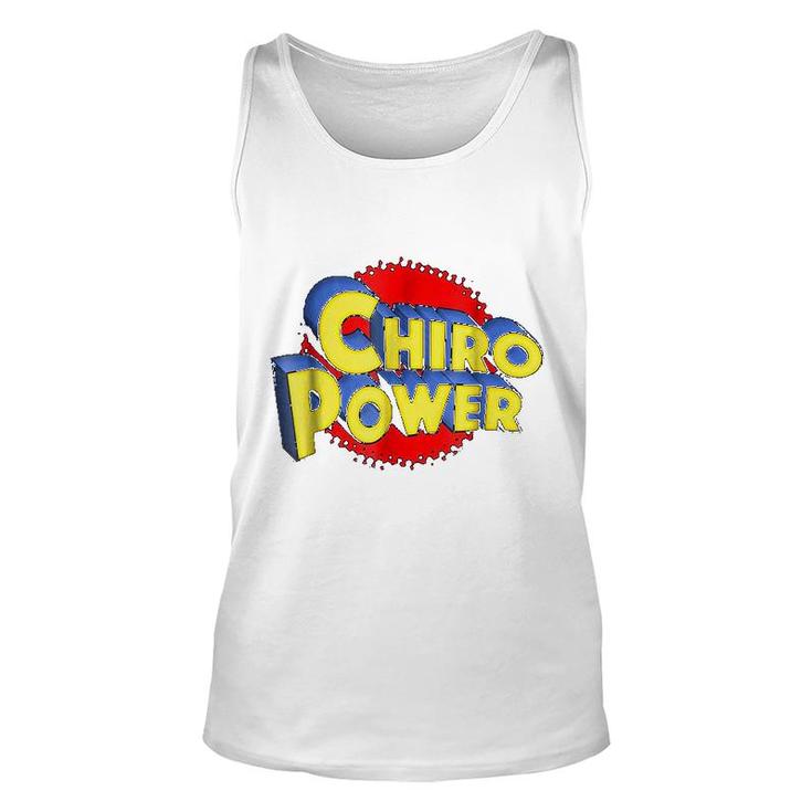 Chiro Power Funny Chiropractic Unisex Tank Top