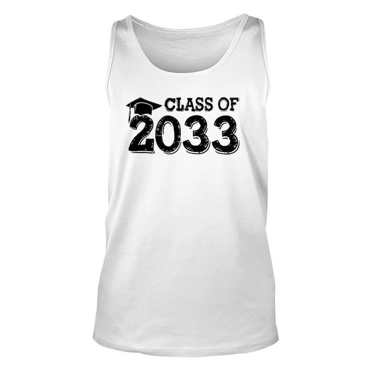 Class Of 2033 Grow With Me Handprints Space On Back Unisex Tank Top