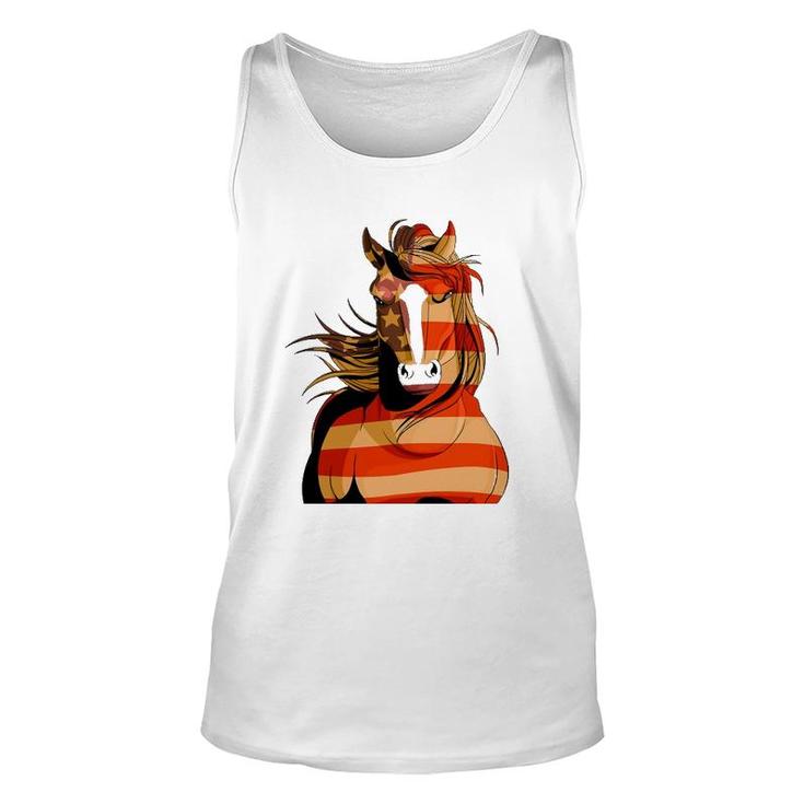 Clydesdale Horse Merica 4Th Of July American Patriotic Unisex Tank Top
