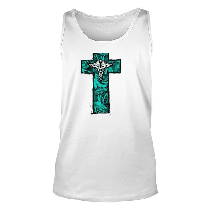 Cna Nurse Rn Medical Cross Christian Jesus Unisex Tank Top