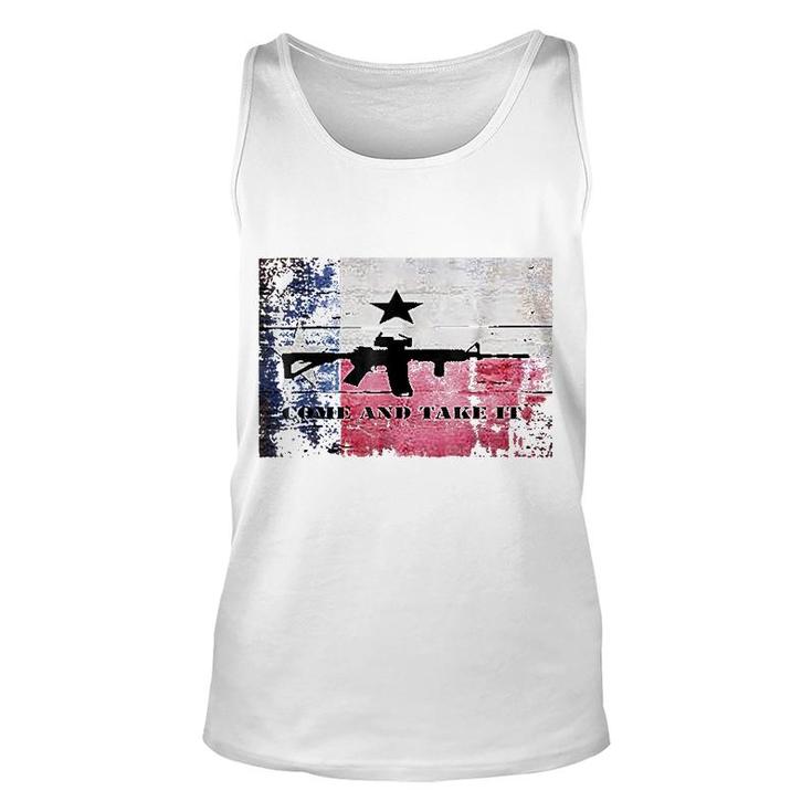 Come And Take It Texas Flag Unisex Tank Top