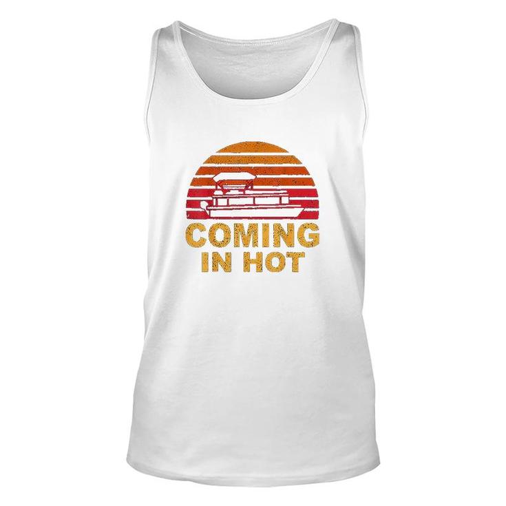 Coming In Hot Boat Unisex Tank Top