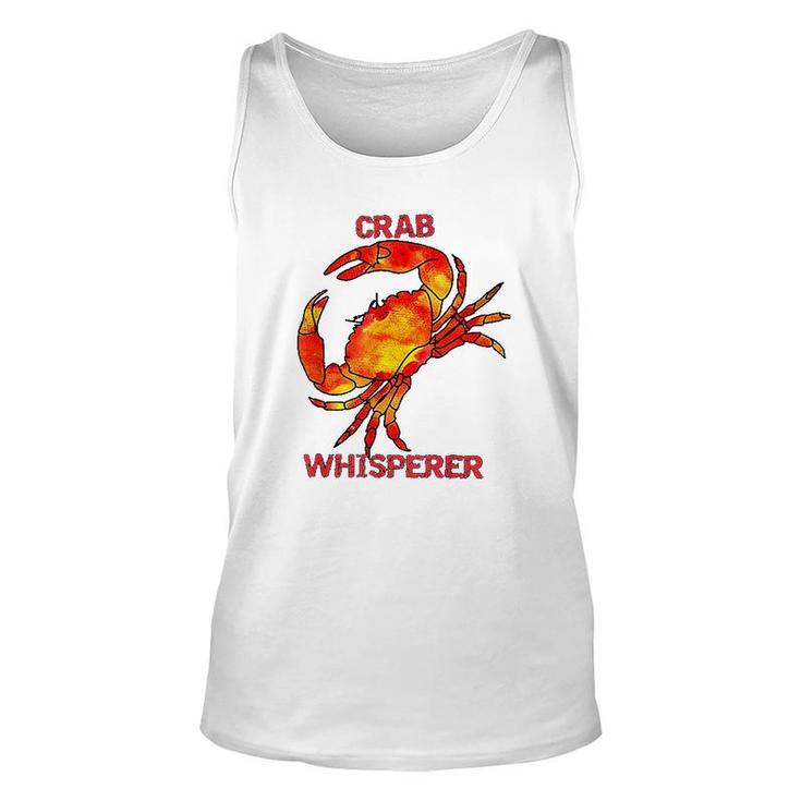 Cool Crab Whisperer Crabbing Unisex Tank Top