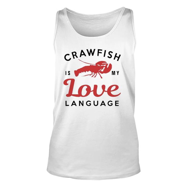 Crawfish Love Language Cajun Food Retro Gif Unisex Tank Top