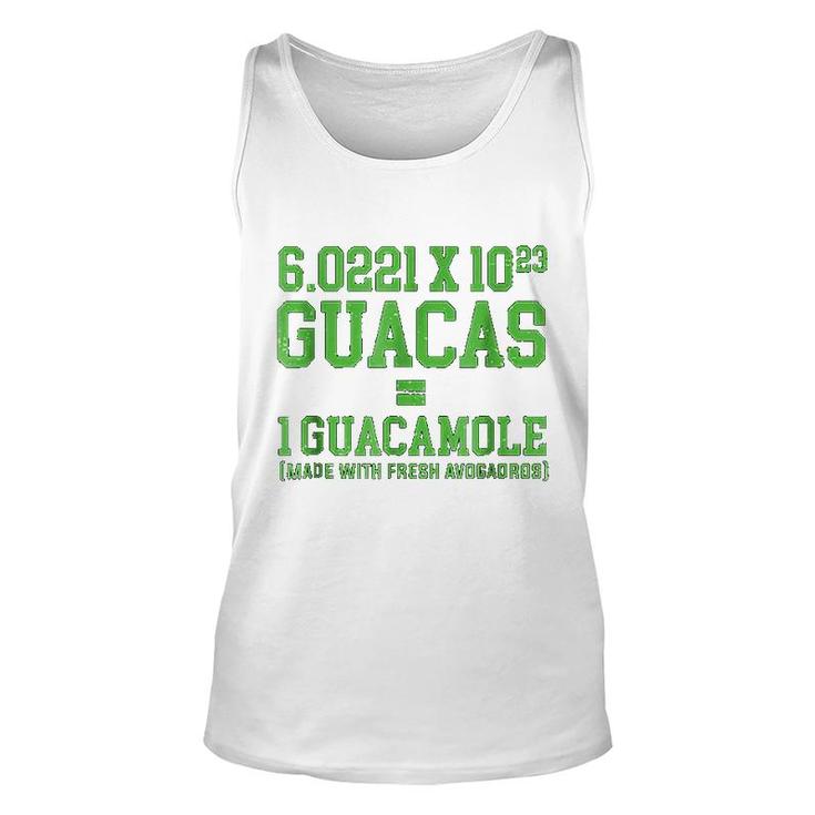 Cute Avocado  Avogadros Number Guacamole Unisex Tank Top
