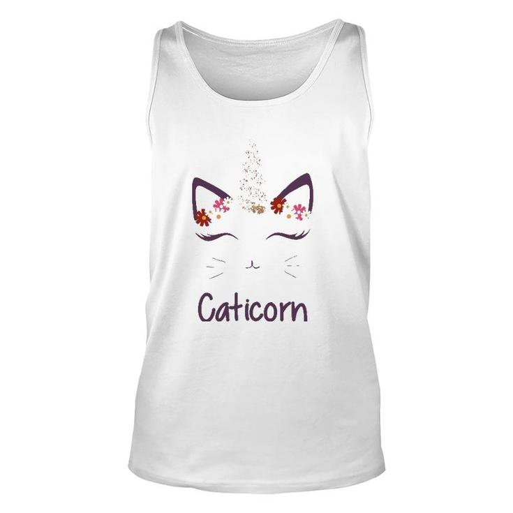 Cute Caticorn Cat Unicorn Gifts For Lover Magical Creature Unisex Tank Top