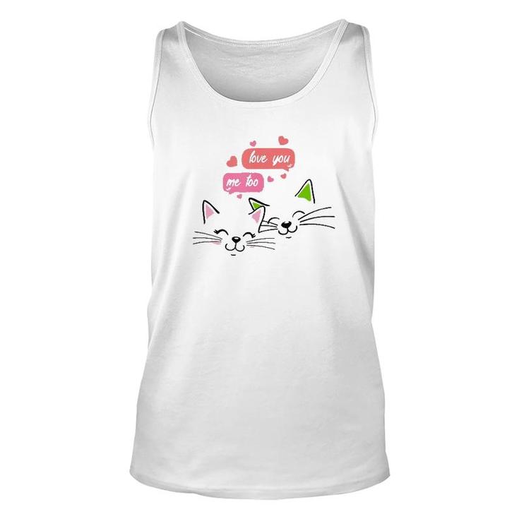 Cute Cats For Cats And Pets Lover For Valentine's Day Tank Top