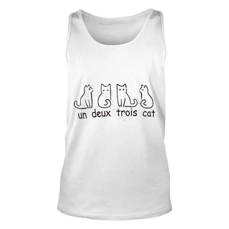 Cute French Cat Unisex Tank Top