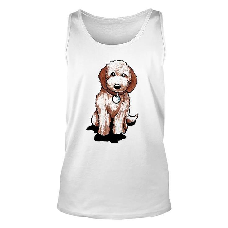 Cute Goldendoodle Puppy Gift Golden Doodle Pullover Unisex Tank Top