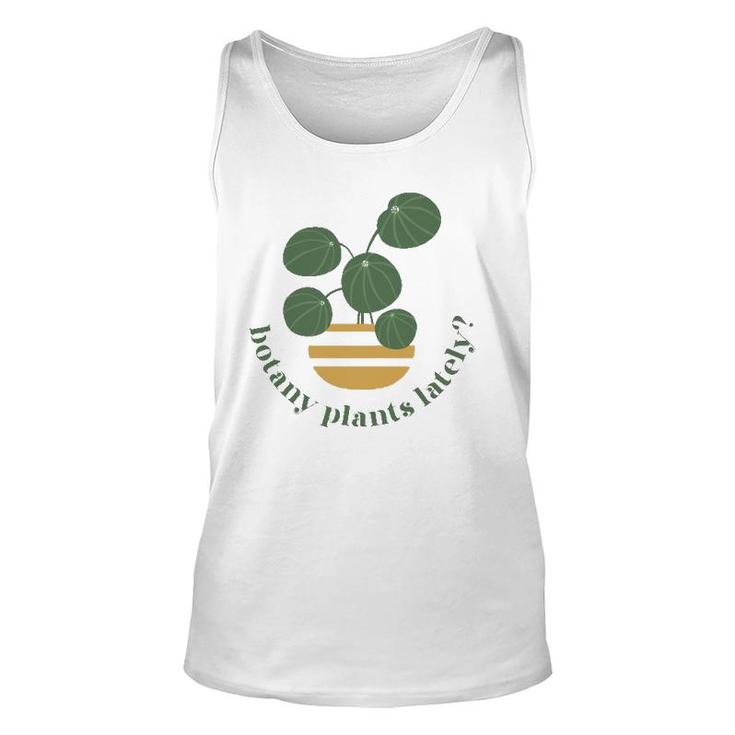 Cute Pilea Paperomiodes House Plant Botany Plants Lately Unisex Tank Top