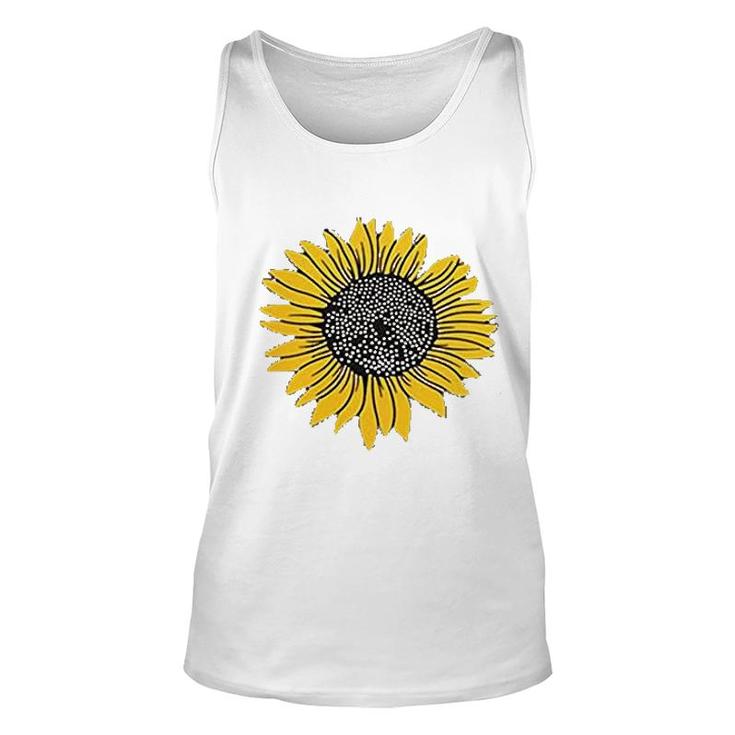 Cute Sunflowers Print Unisex Tank Top