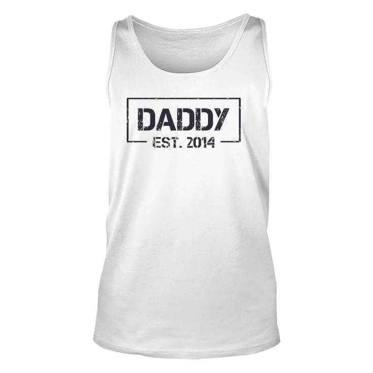Daddy Est 2014 7Th Year As Dad Father's Day Unisex Tank Top