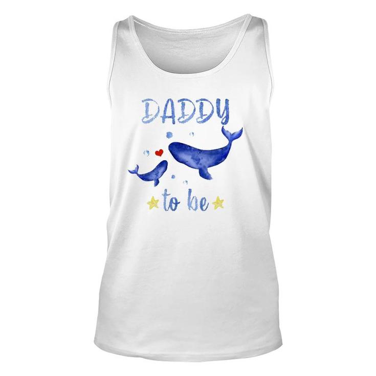 Daddy To Be Whale Pregnancy Announcement Sea Animal Unisex Tank Top