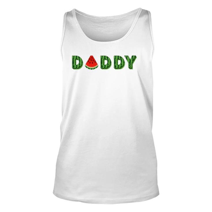 Daddy Watermelon Funny Summer Melon Fruit Cool Unisex Tank Top