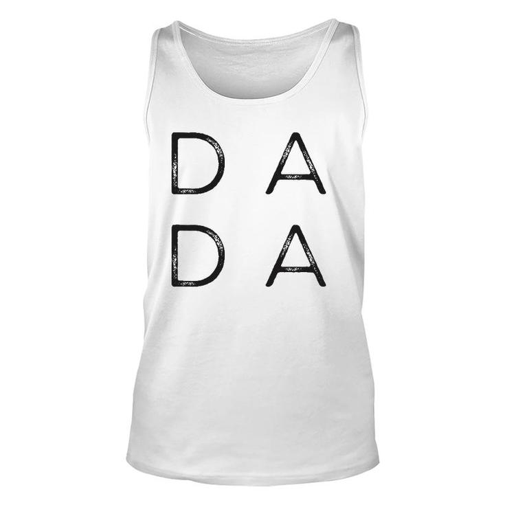 Distressed Dada Fathers Day For New Dad, Him, Grandpa, Papa Unisex Tank Top