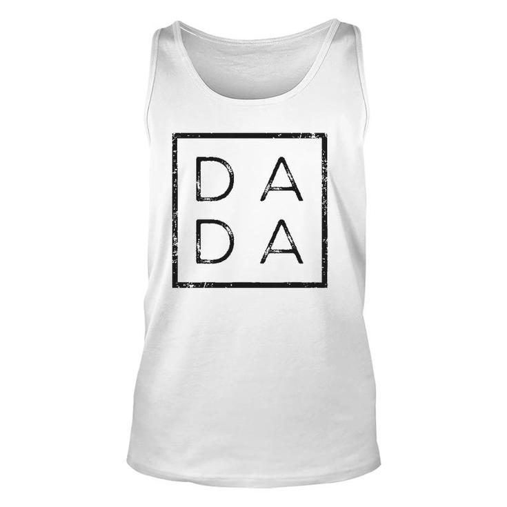 Distressed Dada Funny Graphic For New Dad Him Dada Unisex Tank Top