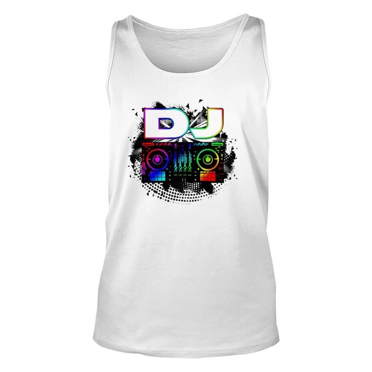 Dj Music Lover Music Player Sound Cool Funny Gift  Unisex Tank Top