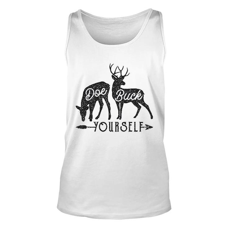 Doe Buck Yourself Funny Deer Hunting Unisex Tank Top