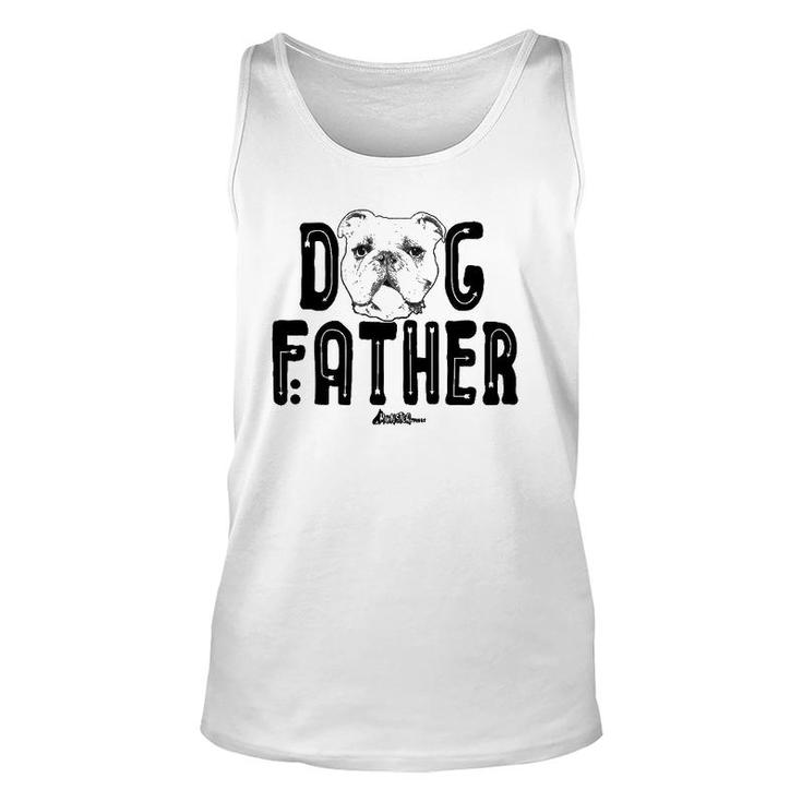 Dog Father  English Bulldog Dad Top Fun Dog Lover Unisex Tank Top
