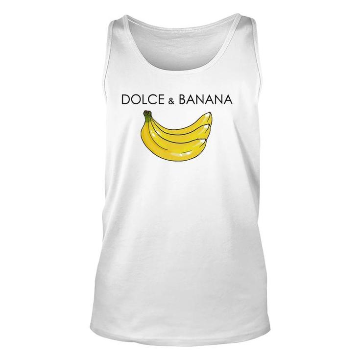 Dolce And Banana Funny Graphic Fruit Vegan Veggie Healthy Unisex Tank Top